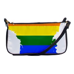 Flag Map Stripes Line Colorful Shoulder Clutch Bags