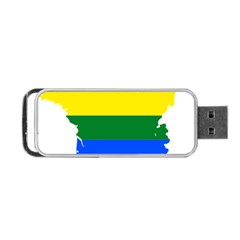 Flag Map Stripes Line Colorful Portable USB Flash (One Side)