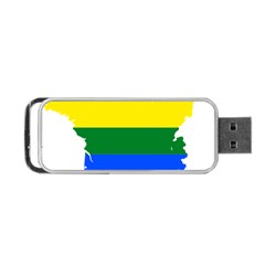 Flag Map Stripes Line Colorful Portable USB Flash (Two Sides)