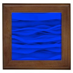 Dark Blue Stripes Seamless Framed Tiles