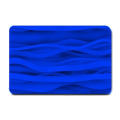 Dark Blue Stripes Seamless Small Doormat 
