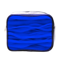 Dark Blue Stripes Seamless Mini Toiletries Bags