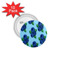 Fruit Nordic Grapes Green Blue 1 75  Buttons (10 Pack)