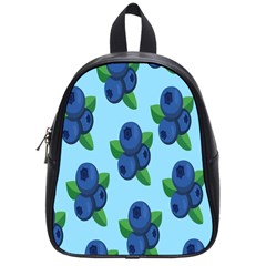 Fruit Nordic Grapes Green Blue School Bag (small) by Mariart