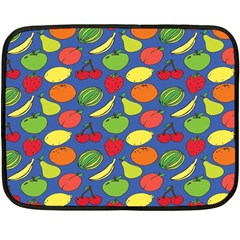 Fruit Melon Cherry Apple Strawberry Banana Apple Double Sided Fleece Blanket (mini)  by Mariart