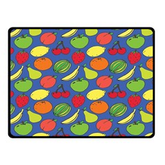 Fruit Melon Cherry Apple Strawberry Banana Apple Fleece Blanket (small) by Mariart