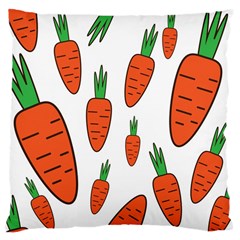 Fruit Vegetable Carrots Large Cushion Case (two Sides) by Mariart