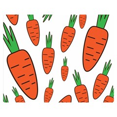 Fruit Vegetable Carrots Double Sided Flano Blanket (medium) 