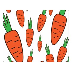 Fruit Vegetable Carrots Double Sided Flano Blanket (large) 