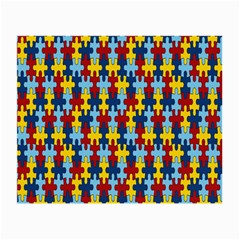 Fuzzle Red Blue Yellow Colorful Small Glasses Cloth