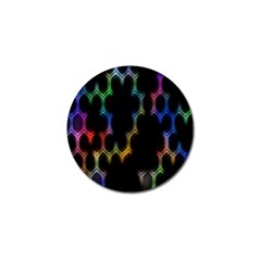 Grid Light Colorful Bright Ultra Golf Ball Marker (4 Pack)
