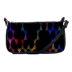 Grid Light Colorful Bright Ultra Shoulder Clutch Bags by Mariart