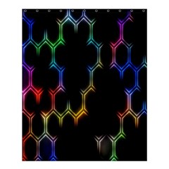 Grid Light Colorful Bright Ultra Shower Curtain 60  X 72  (medium) 