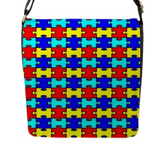 Game Puzzle Flap Messenger Bag (l) 