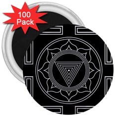 Kali Yantra Inverted 3  Magnets (100 Pack)