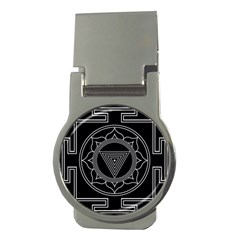 Kali Yantra Inverted Money Clips (round)  by Mariart