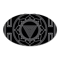 Kali Yantra Inverted Oval Magnet by Mariart