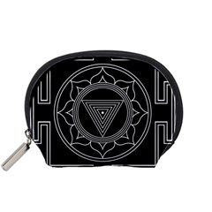 Kali Yantra Inverted Accessory Pouches (small)  by Mariart