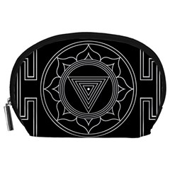 Kali Yantra Inverted Accessory Pouches (large)  by Mariart