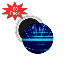 Grid Structure Blue Line 1 75  Magnets (100 Pack) 