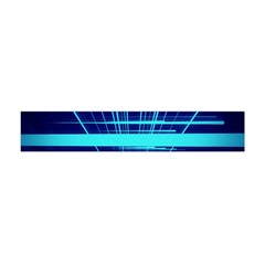 Grid Structure Blue Line Flano Scarf (mini) by Mariart