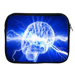 Lightning Brain Blue Apple Ipad 2/3/4 Zipper Cases by Mariart