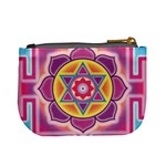 Kali Yantra Inverted Rainbow Mini Coin Purses Back