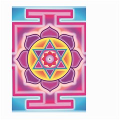 Kali Yantra Inverted Rainbow Large Garden Flag (Two Sides)