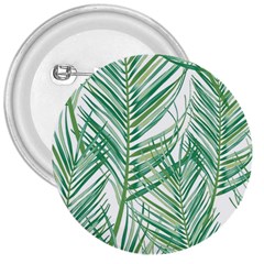 Jungle Fever Green Leaves 3  Buttons