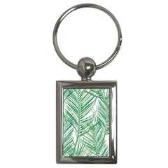 Jungle Fever Green Leaves Key Chains (rectangle) 