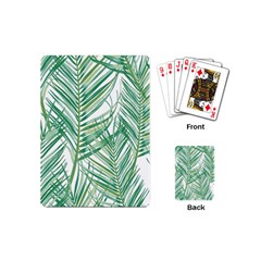 Jungle Fever Green Leaves Playing Cards (mini) 