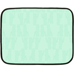 Line Blue Chevron Fleece Blanket (mini) by Mariart