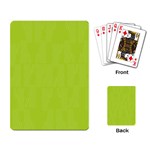 Line Green Playing Card Back