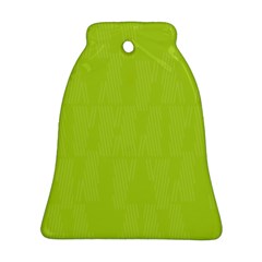 Line Green Bell Ornament (two Sides)