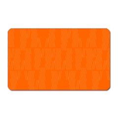 Line Orange Magnet (rectangular)