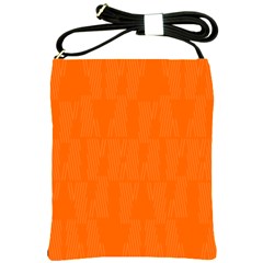 Line Orange Shoulder Sling Bags