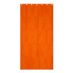 Line Orange Shower Curtain 36  X 72  (stall) 