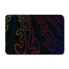 Neon Number Small Doormat 