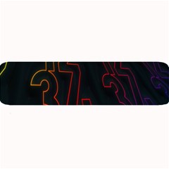Neon Number Large Bar Mats by Mariart