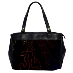 Neon Number Office Handbags by Mariart