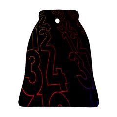 Neon Number Ornament (bell) by Mariart