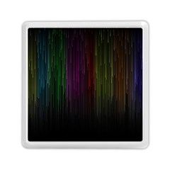 Line Rain Rainbow Light Stripes Lines Flow Memory Card Reader (square) 