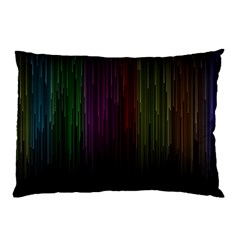 Line Rain Rainbow Light Stripes Lines Flow Pillow Case (two Sides) by Mariart