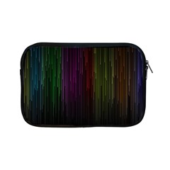 Line Rain Rainbow Light Stripes Lines Flow Apple Ipad Mini Zipper Cases