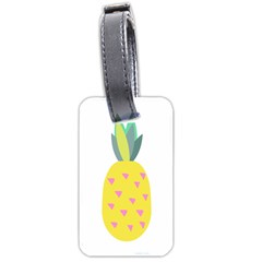Pineapple Fruite Yellow Triangle Pink Luggage Tags (one Side)  by Mariart