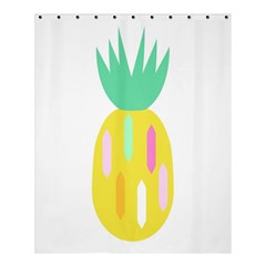 Pineapple Fruite Yellow Triangle Pink White Shower Curtain 60  X 72  (medium) 