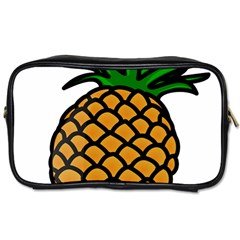 Pineapple Fruite Yellow Green Orange Toiletries Bags 2-side by Mariart