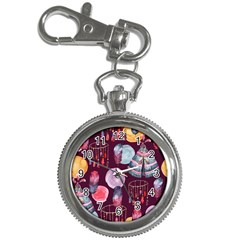 Boho Tribal Watercolor Pattern  Key Chain Watches