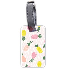 Pineapple Rainbow Fruite Pink Yellow Green Polka Dots Luggage Tags (one Side)  by Mariart