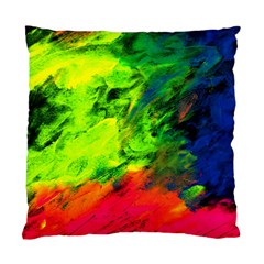 Neon Rainbow Green Pink Blue Red Painting Standard Cushion Case (two Sides) by Mariart